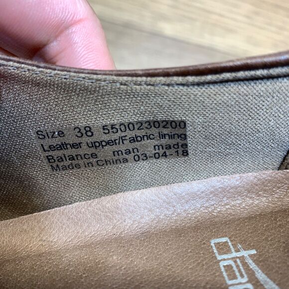 Dansko Womens 38 7.5 8 Franny Loafer Slip On Shoes Burnished Leather Adjustable - Picture 9 of 11